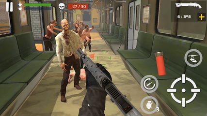 Screenshot 3: Dead Zombie Battle : Zombie Defense Warfare
