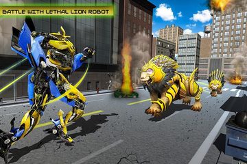 Screenshot 2: Elephant Vs Lion Robot Game