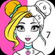 Girls Coloring Book - Color by Number for Girls