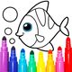 Learning & Coloring Game for Kids & Preschoolers