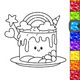 Unicorn Glitter Coloring Book: Coloring Unicorn🦄