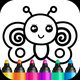 Toddler coloring apps for kids! Drawing games!