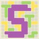 Surface Trimino: increase the area. Casual game.
