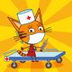 Kid-E-Cats: Hospital for animals. Injections